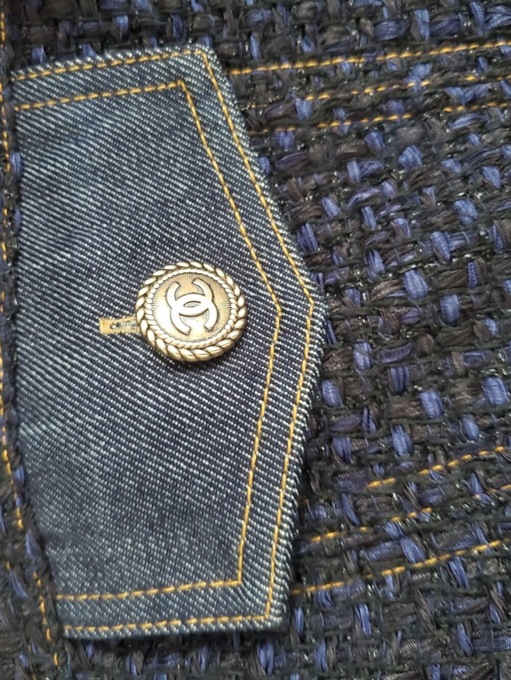 Chanel Denim Tweed Jacket - Picture 3 of 7